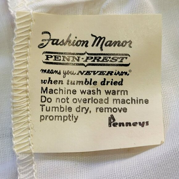 VTG Kitchen Cafe Curtain NOS 3 Pc Red & White Floral Polka Dot Panels Penneys - Picture 8 of 12